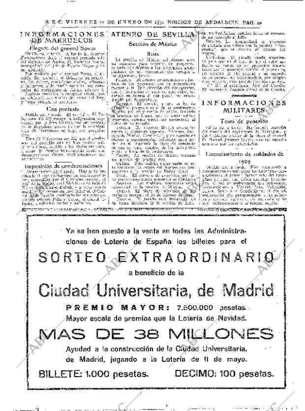 ABC SEVILLA 23-01-1931 página 16