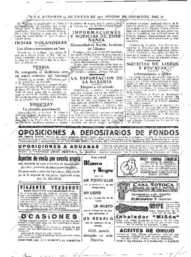 ABC SEVILLA 23-01-1931 página 24