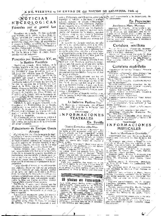 ABC SEVILLA 23-01-1931 página 25