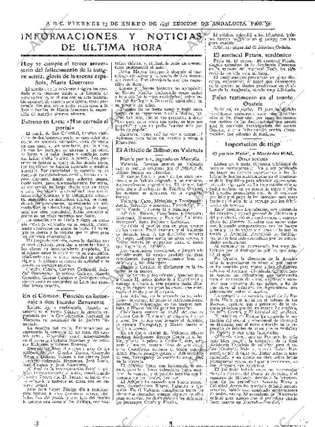 ABC SEVILLA 23-01-1931 página 26