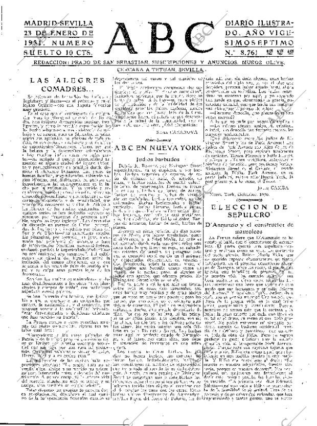 ABC SEVILLA 23-01-1931 página 3