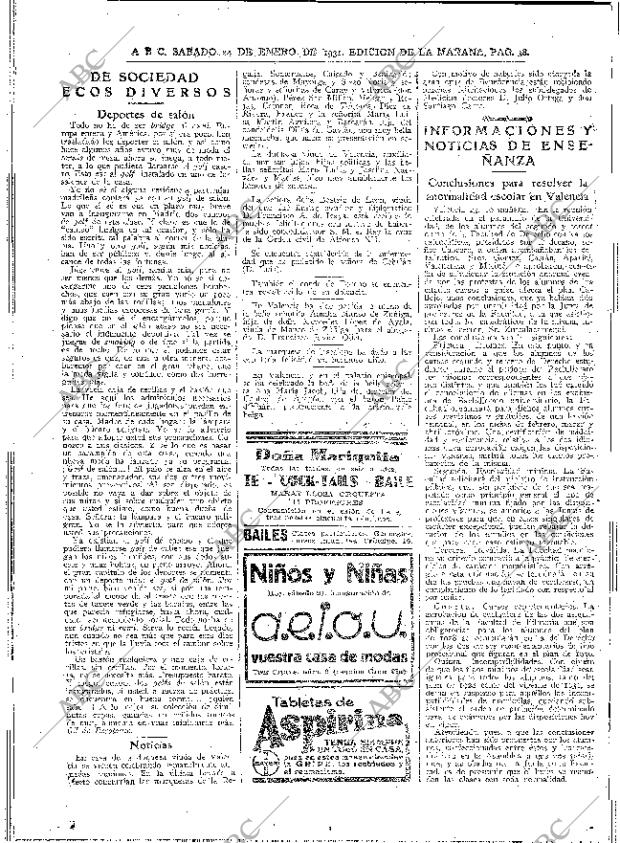 ABC MADRID 24-01-1931 página 36