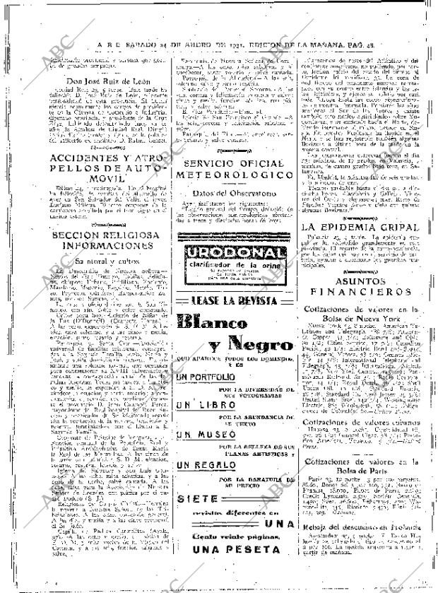 ABC MADRID 24-01-1931 página 46