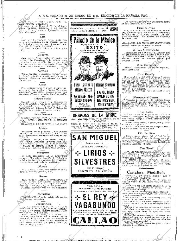ABC MADRID 24-01-1931 página 50