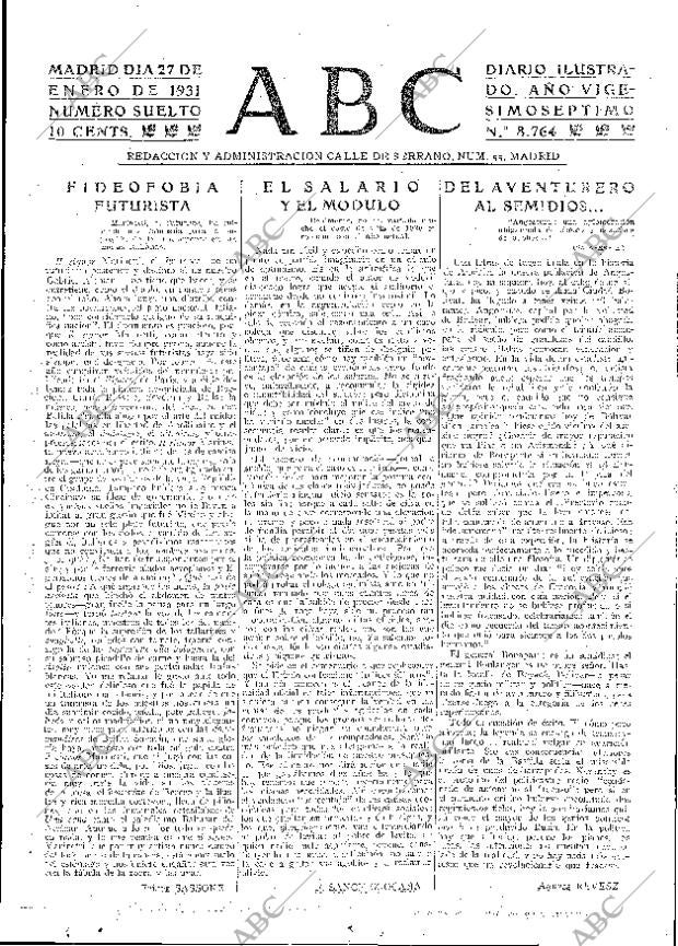 ABC MADRID 27-01-1931 página 3
