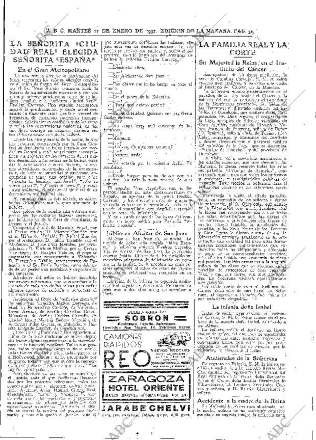 ABC MADRID 27-01-1931 página 31