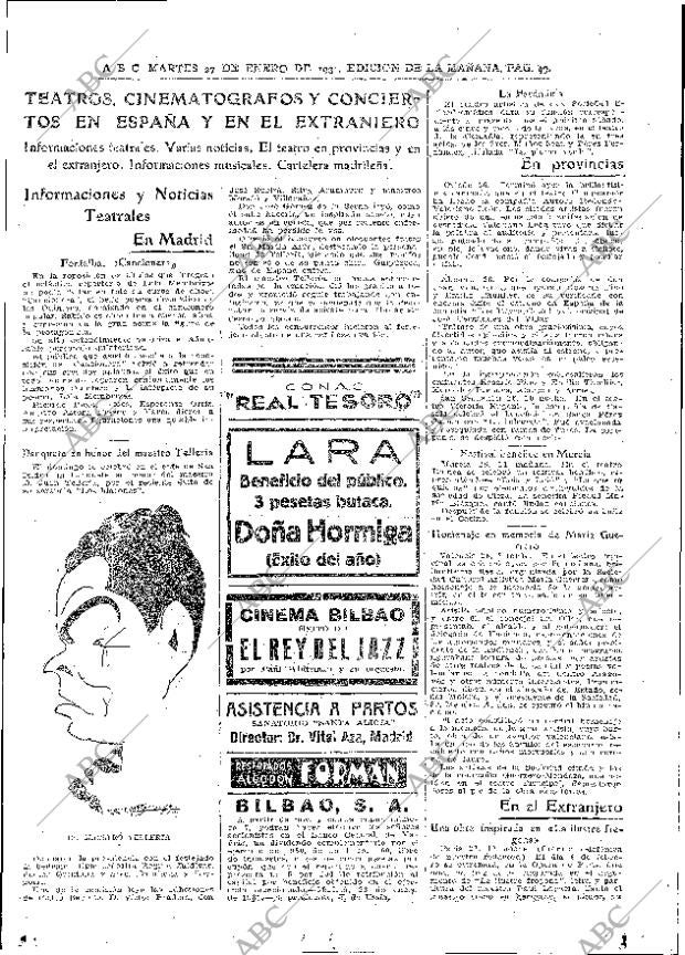 ABC MADRID 27-01-1931 página 49