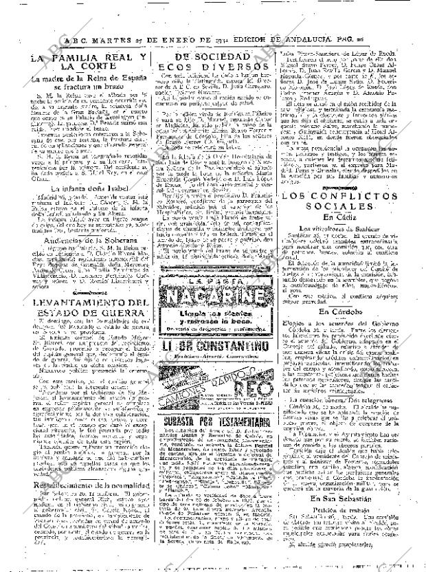 ABC SEVILLA 27-01-1931 página 20
