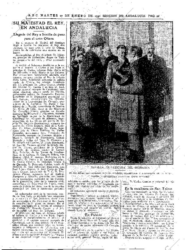 ABC SEVILLA 27-01-1931 página 21
