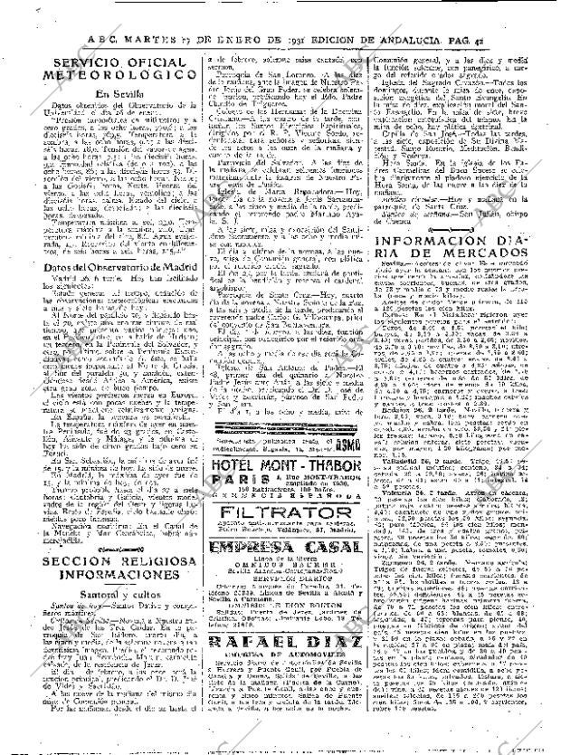 ABC SEVILLA 27-01-1931 página 42