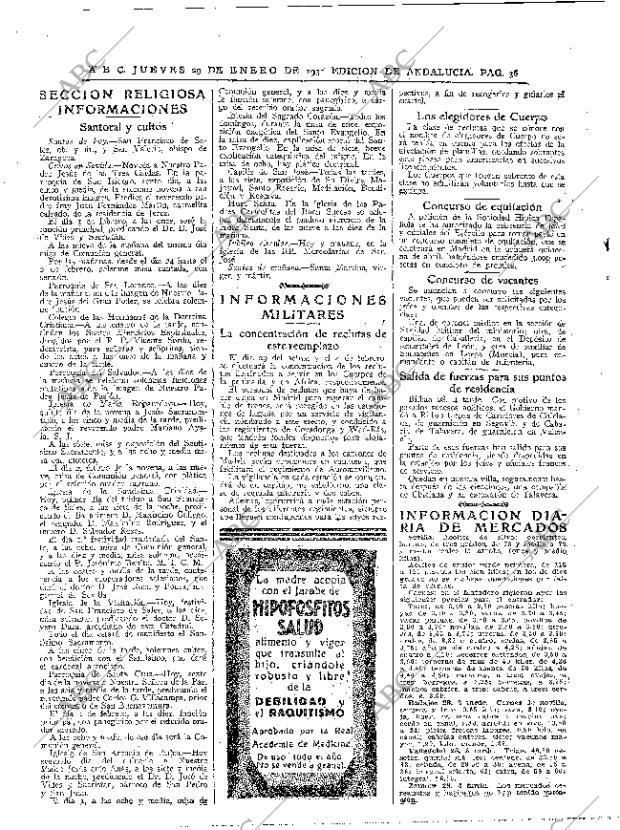 ABC SEVILLA 29-01-1931 página 36