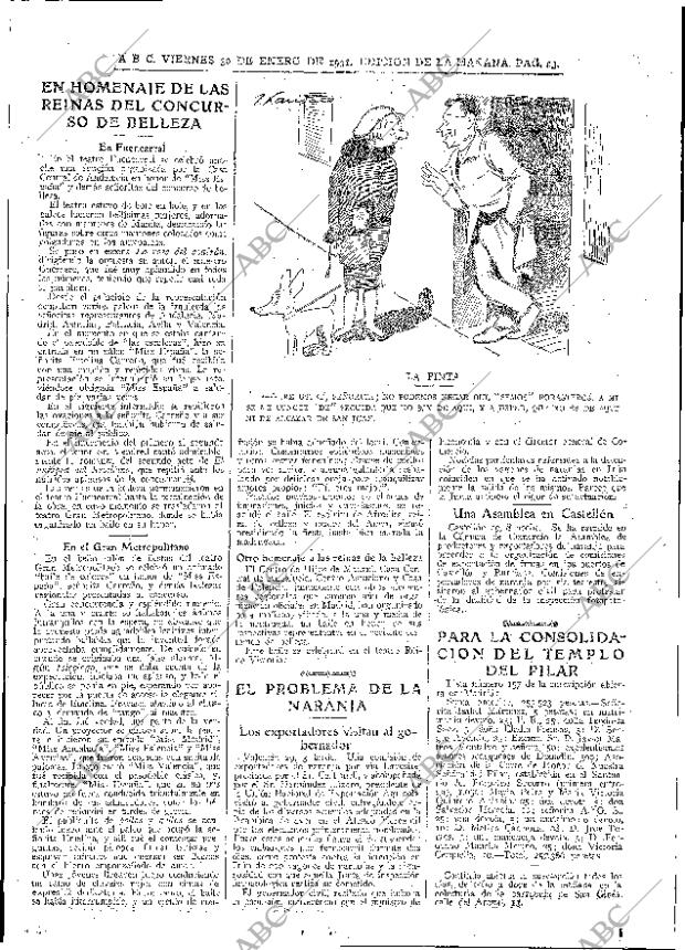 ABC MADRID 30-01-1931 página 23