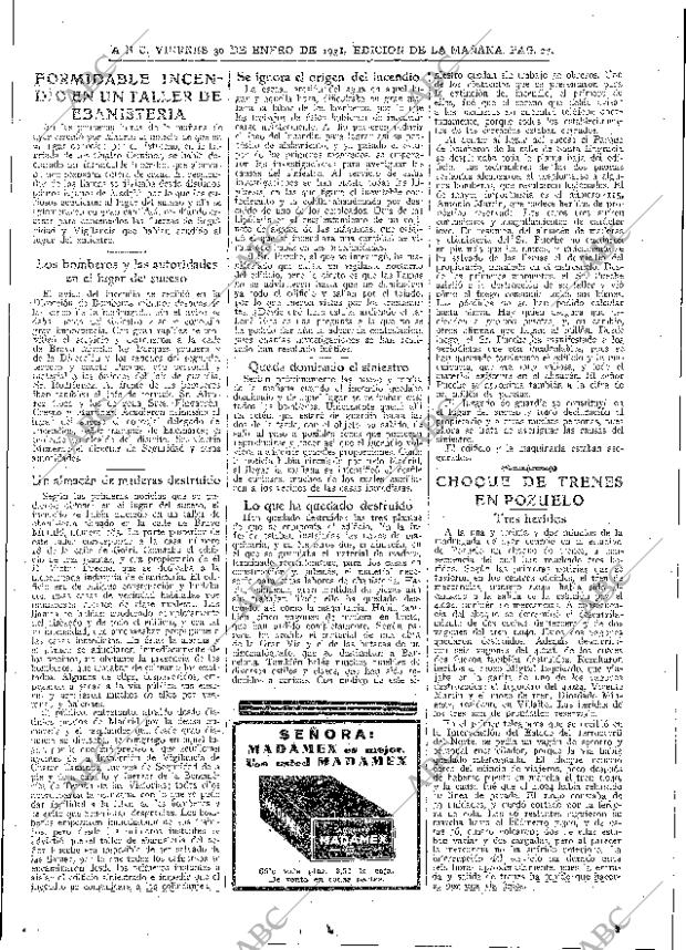 ABC MADRID 30-01-1931 página 27