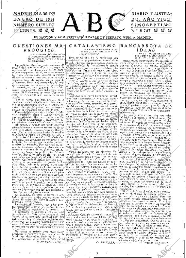 ABC MADRID 30-01-1931 página 3