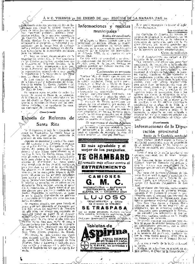 ABC MADRID 30-01-1931 página 30