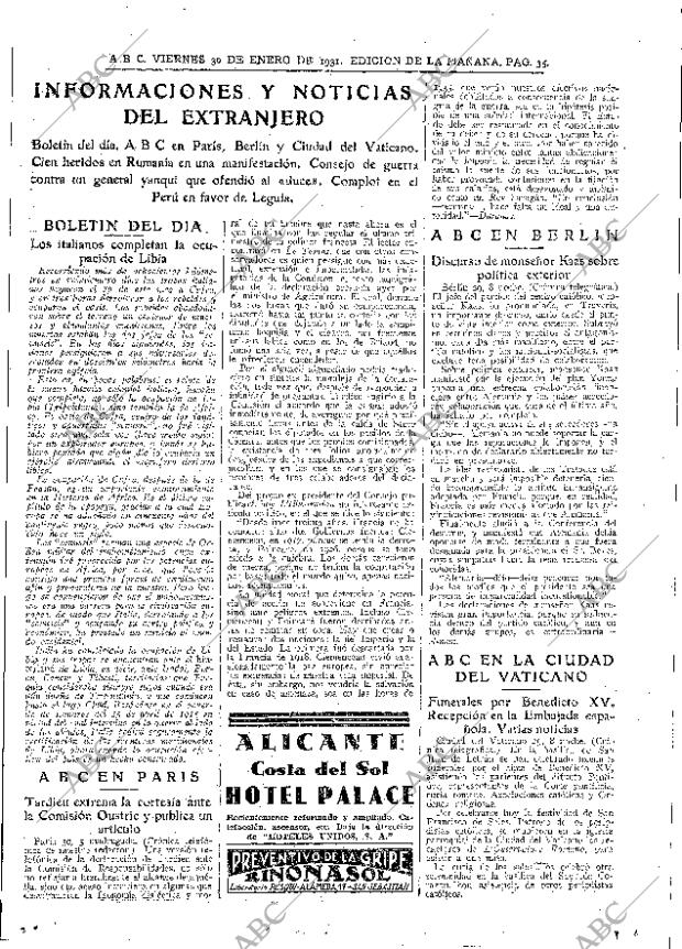 ABC MADRID 30-01-1931 página 35