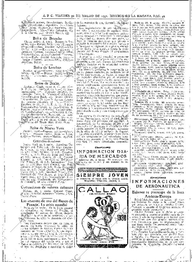 ABC MADRID 30-01-1931 página 40