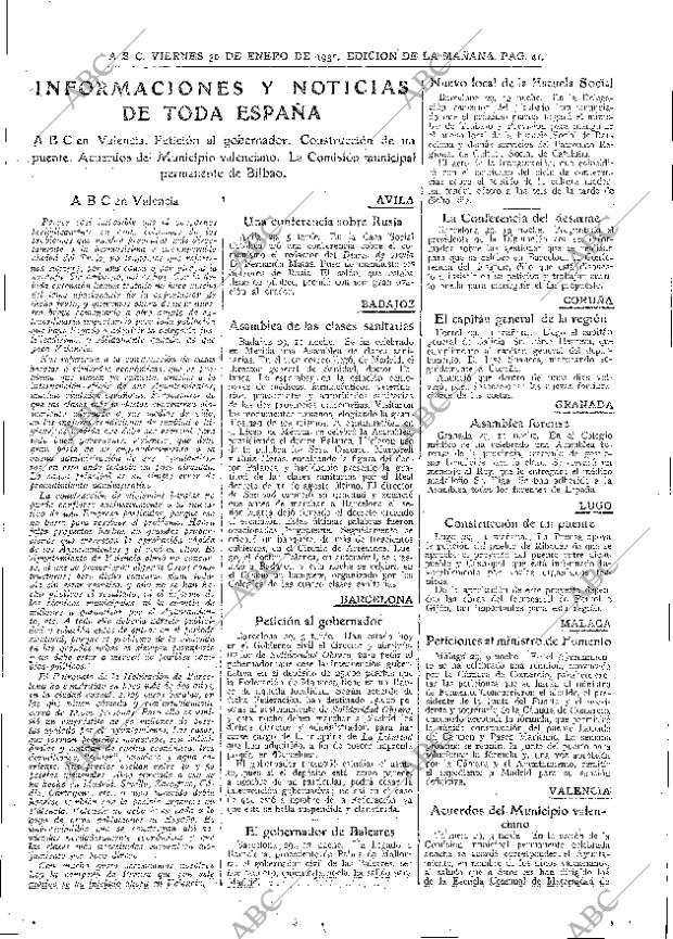 ABC MADRID 30-01-1931 página 41