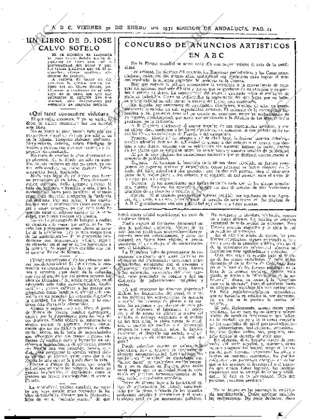 ABC SEVILLA 30-01-1931 página 21
