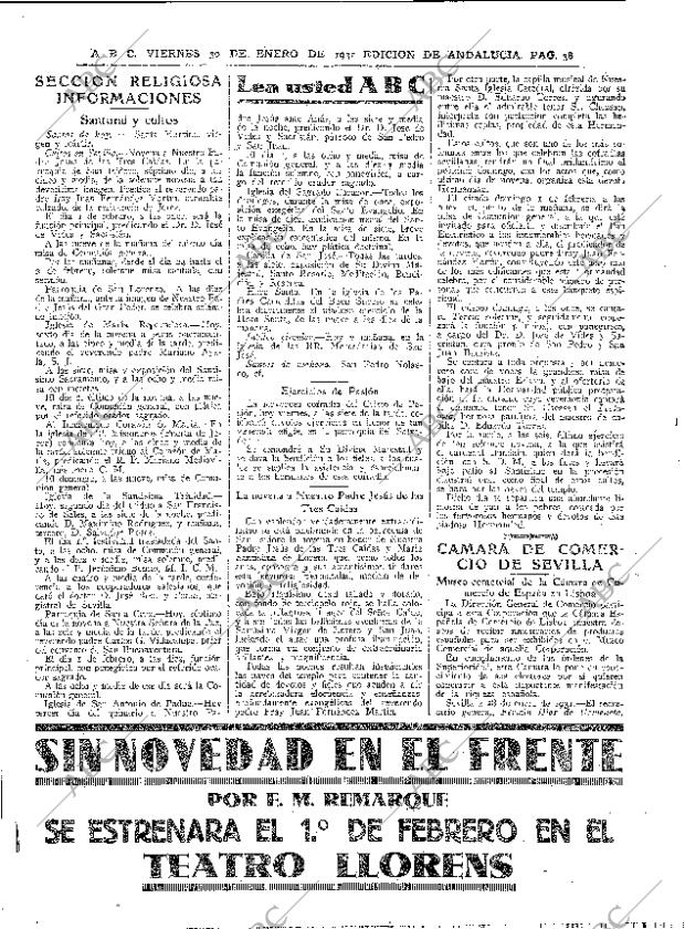 ABC SEVILLA 30-01-1931 página 38