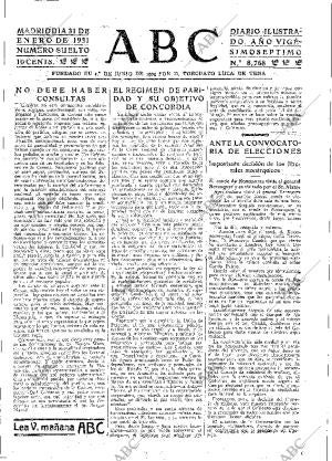 ABC MADRID 31-01-1931 página 25