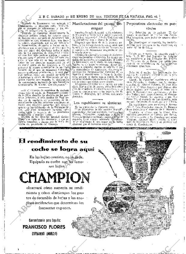 ABC MADRID 31-01-1931 página 26