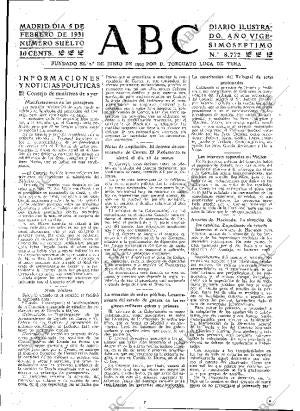 ABC MADRID 05-02-1931 página 25