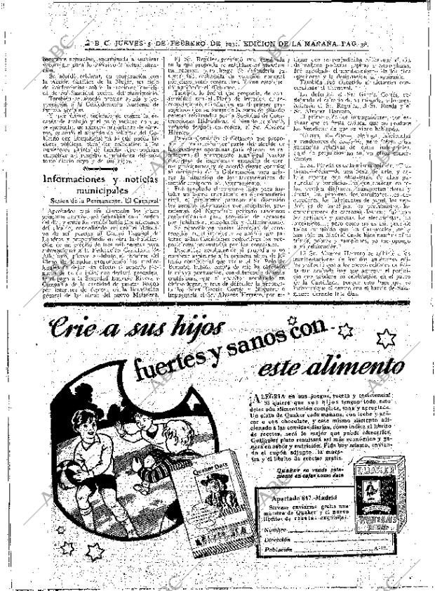 ABC MADRID 05-02-1931 página 38