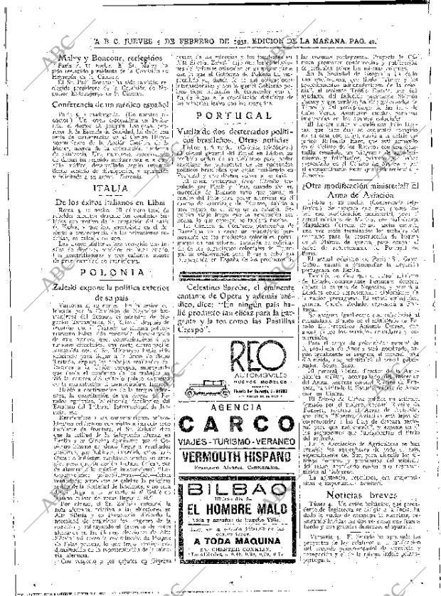 ABC MADRID 05-02-1931 página 42