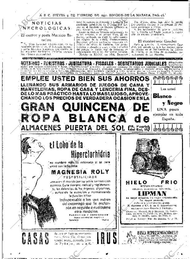 ABC MADRID 05-02-1931 página 46