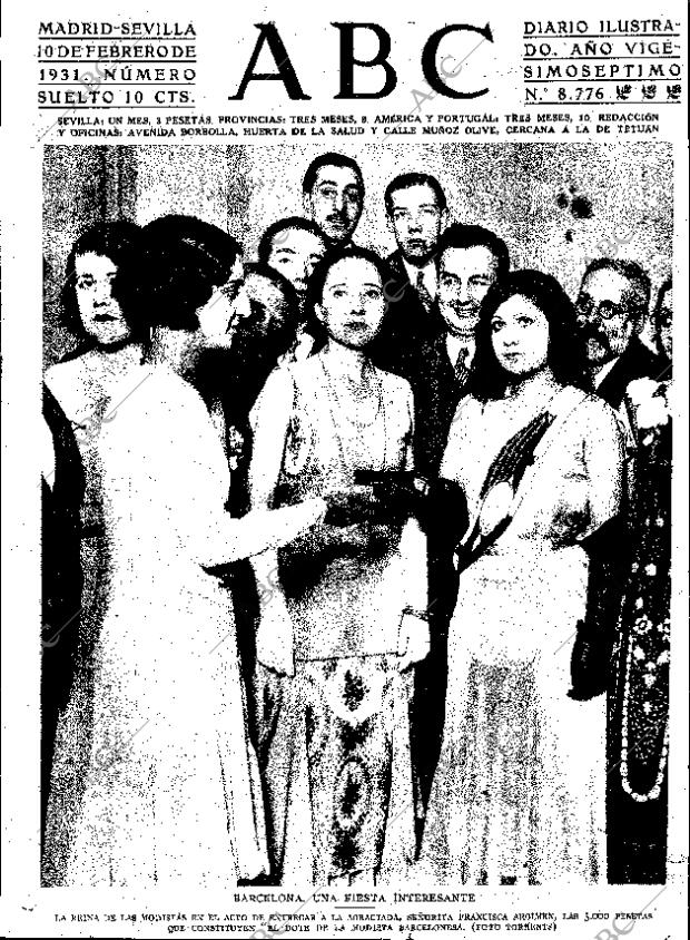 ABC SEVILLA 10-02-1931 página 1