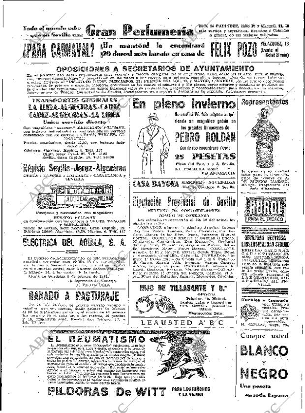 ABC SEVILLA 10-02-1931 página 43
