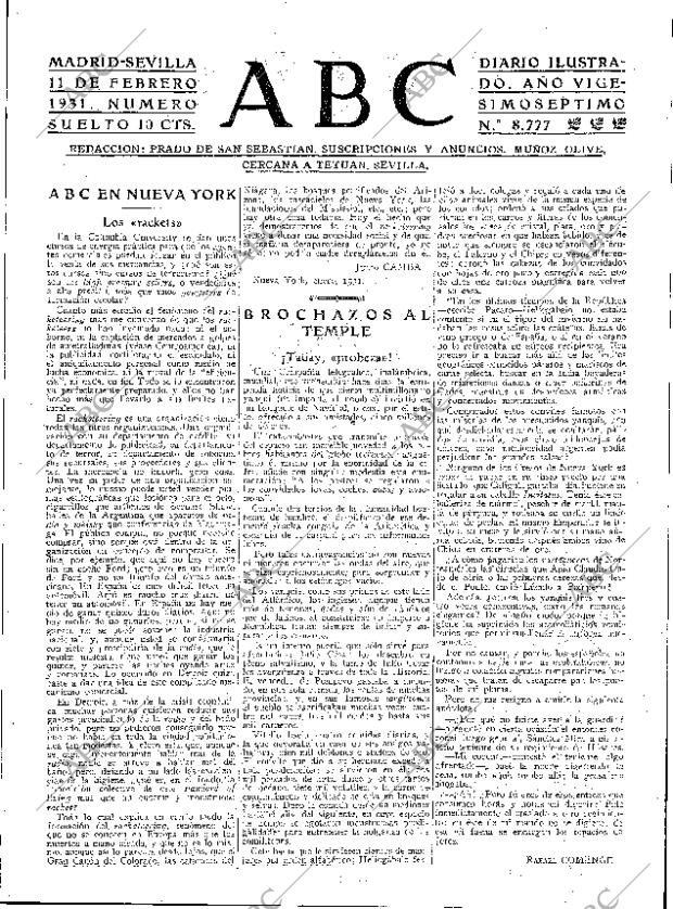 ABC SEVILLA 11-02-1931 página 3
