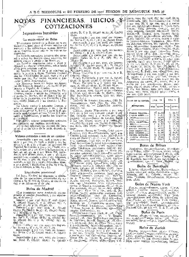 ABC SEVILLA 11-02-1931 página 33