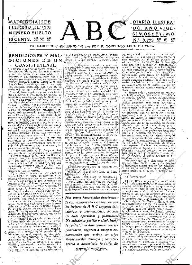 ABC MADRID 13-02-1931 página 17