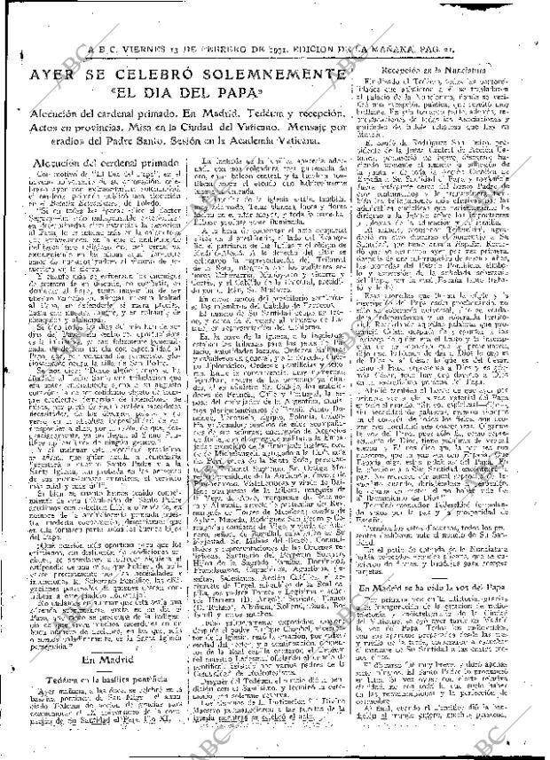 ABC MADRID 13-02-1931 página 21