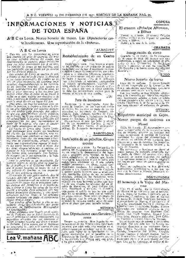 ABC MADRID 13-02-1931 página 35