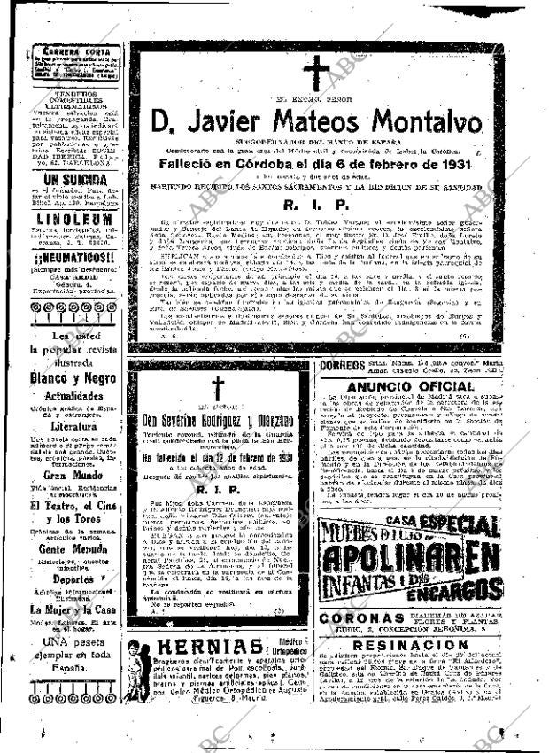 ABC MADRID 13-02-1931 página 53