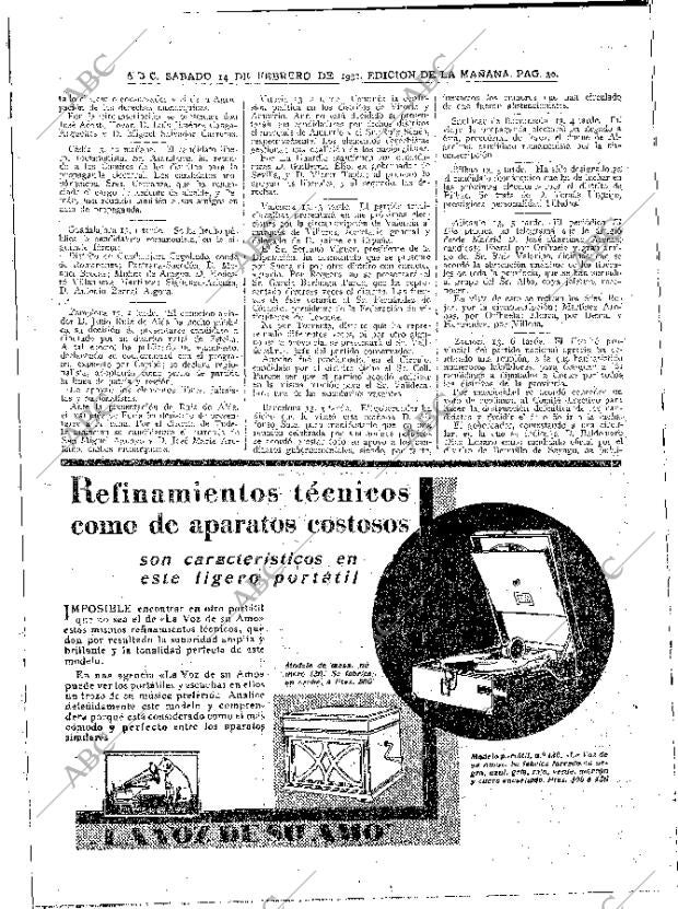 ABC MADRID 14-02-1931 página 30