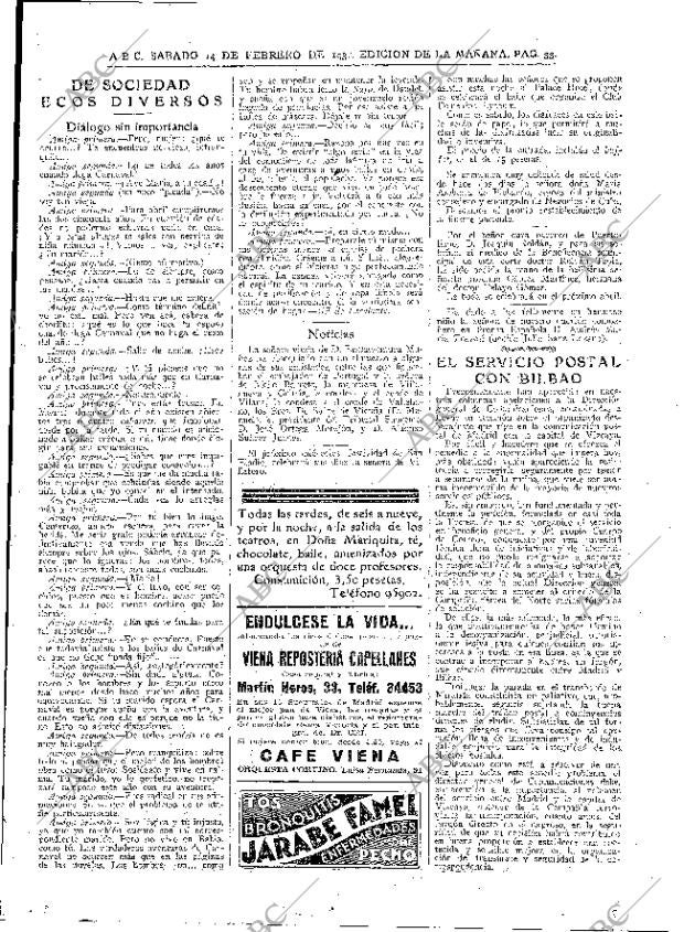 ABC MADRID 14-02-1931 página 33