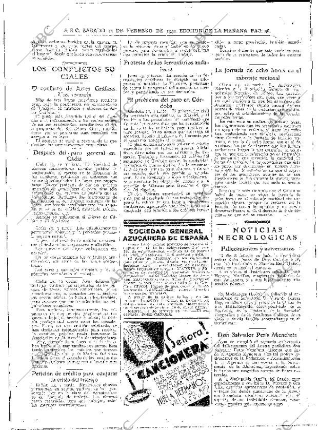 ABC MADRID 14-02-1931 página 36