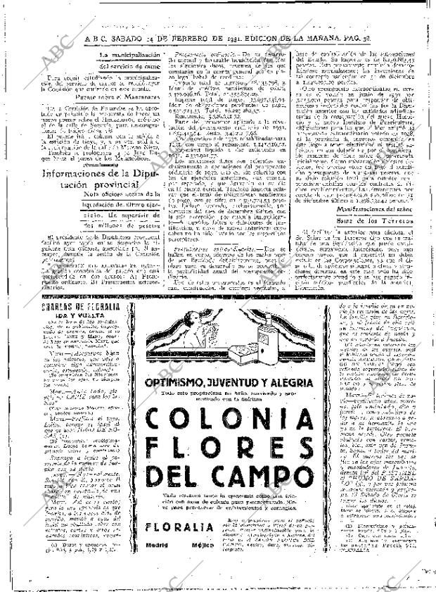 ABC MADRID 14-02-1931 página 38