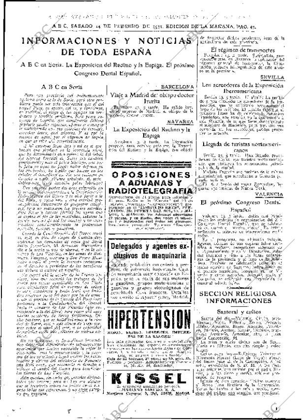ABC MADRID 14-02-1931 página 47