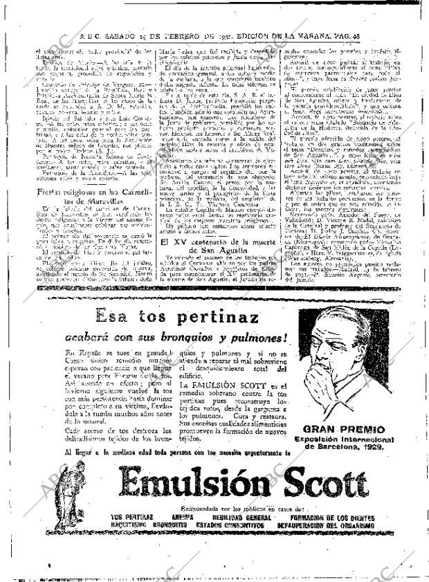 ABC MADRID 14-02-1931 página 48