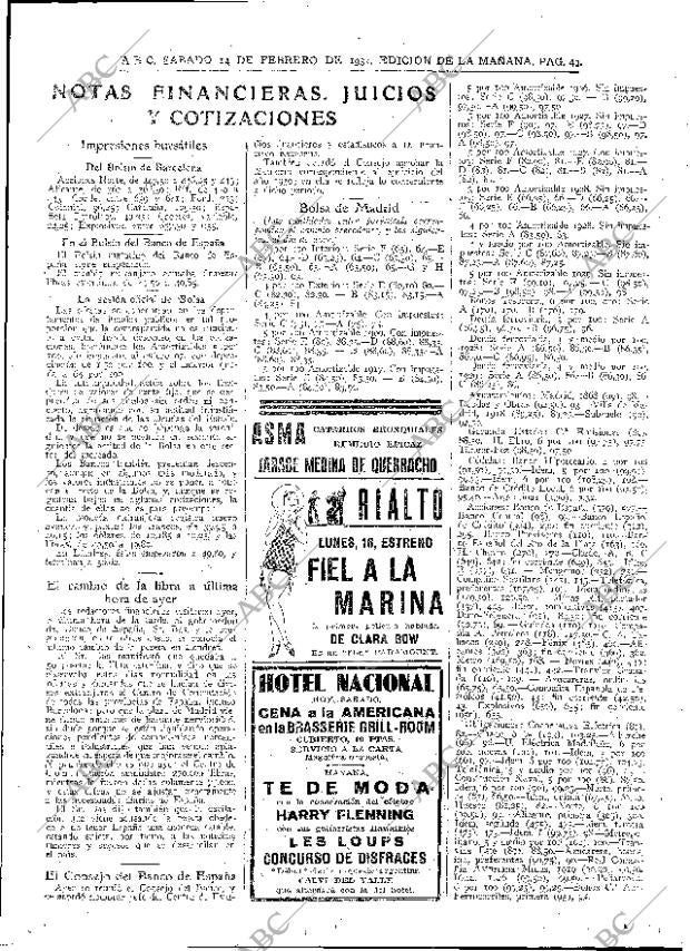 ABC MADRID 14-02-1931 página 49