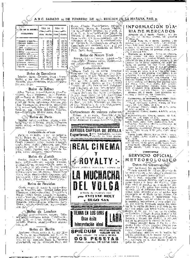 ABC MADRID 14-02-1931 página 50