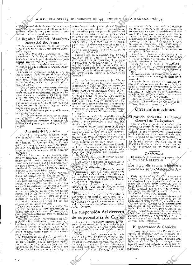 ABC MADRID 15-02-1931 página 37