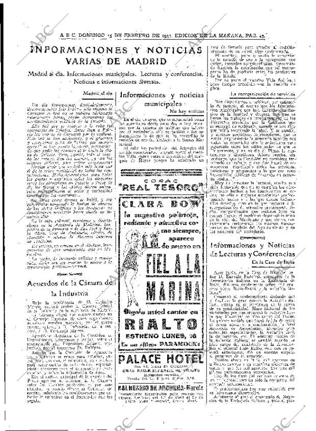 ABC MADRID 15-02-1931 página 45
