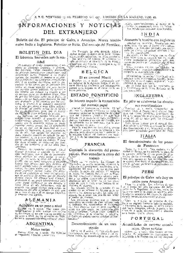 ABC MADRID 15-02-1931 página 49