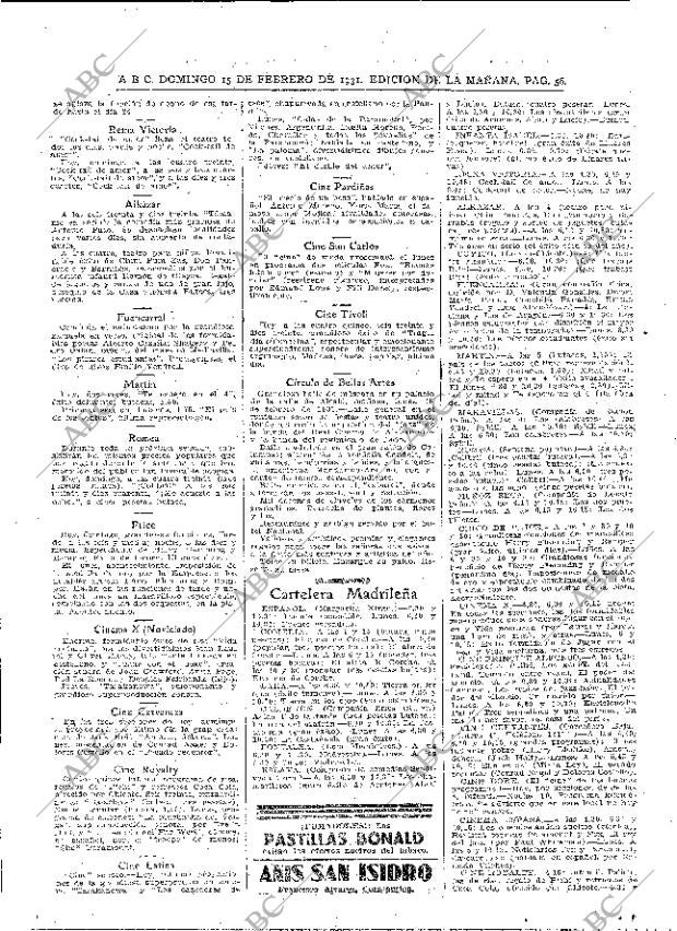 ABC MADRID 15-02-1931 página 58